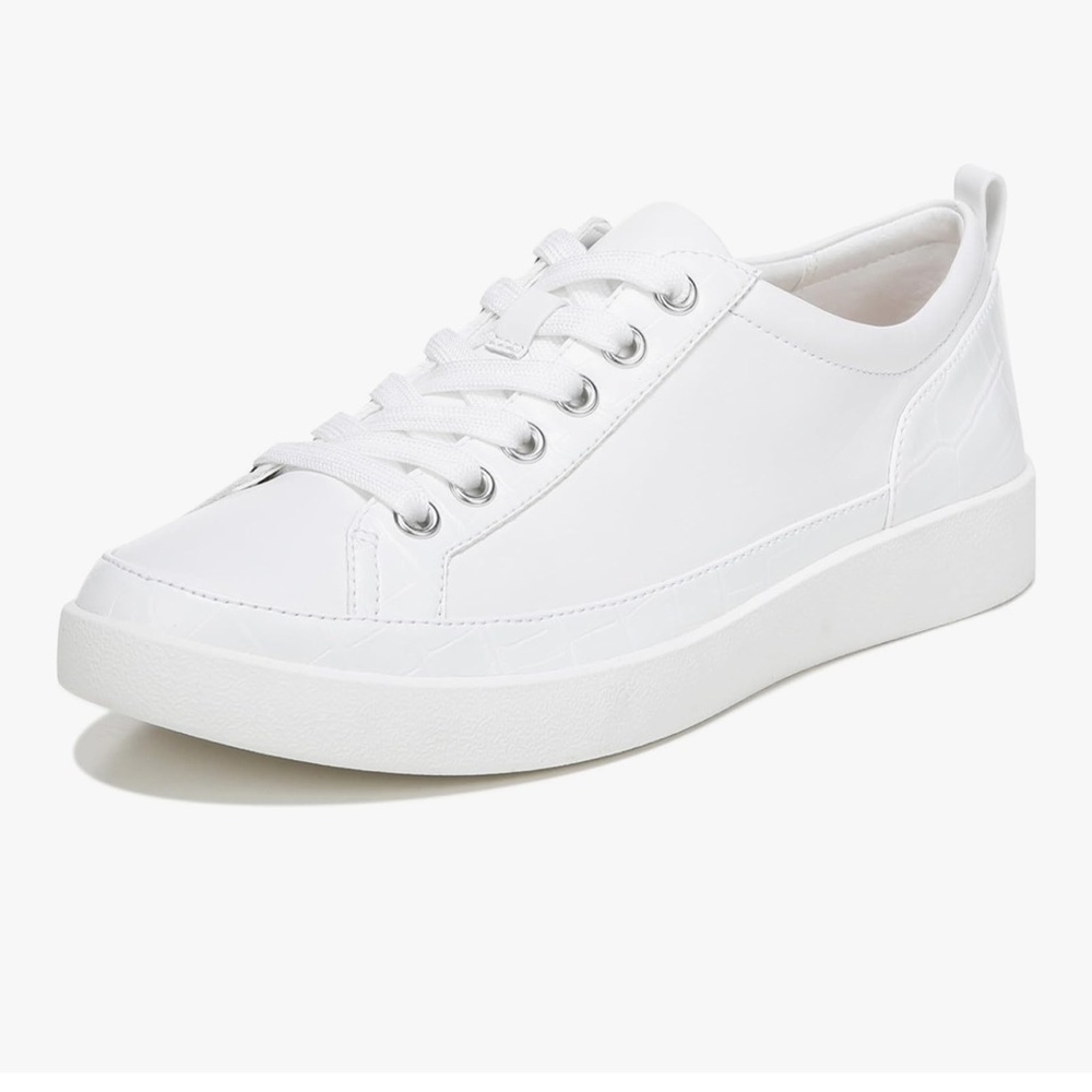 Vionic Winny White Leather Oxford Sneakers EUC